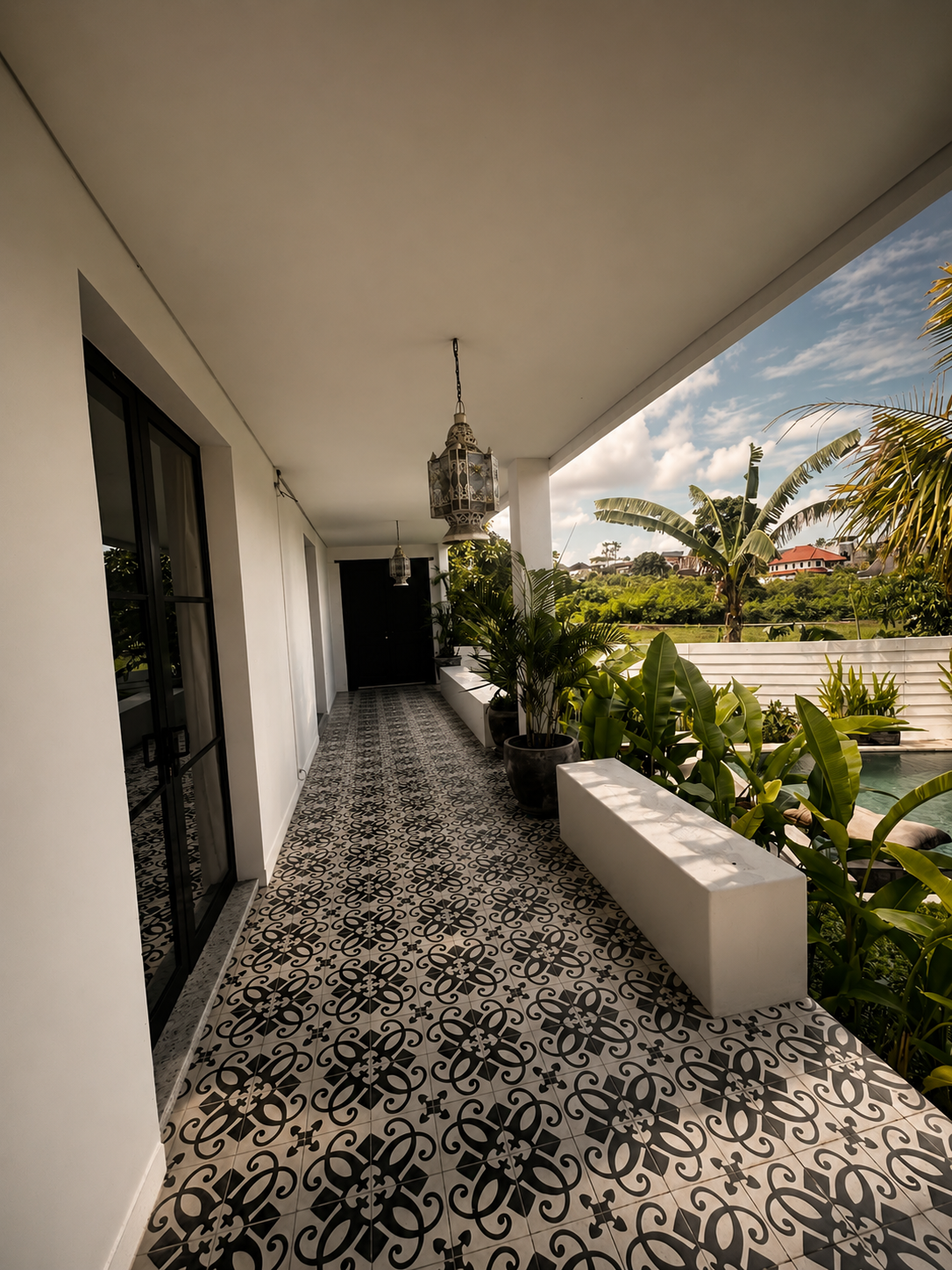 Serene 3 Bedroom Villa Overlooking Rice Fields in Central Canggu