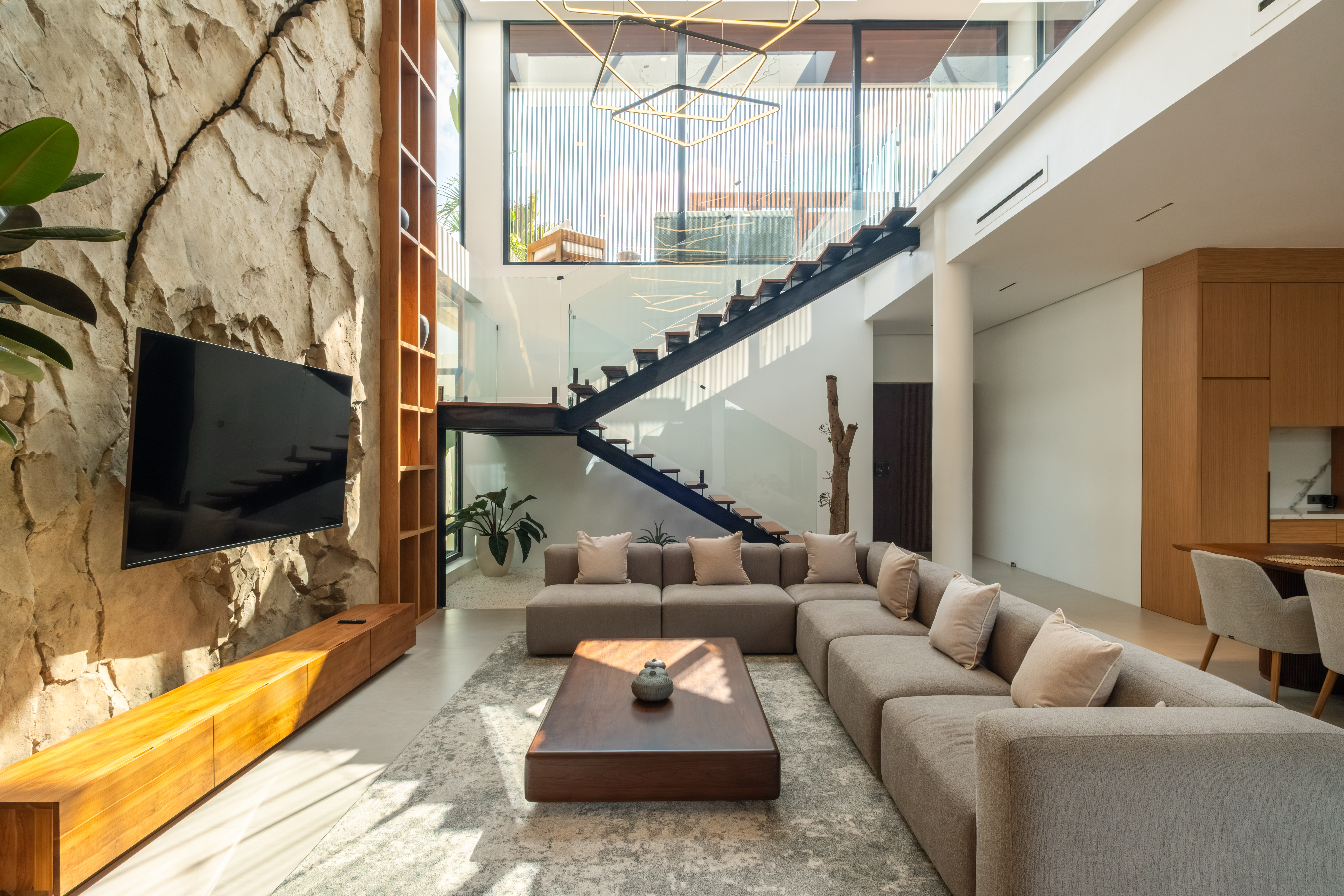 Brand New Designer 3BR Villa | Central AC, Private Pool & Beachside