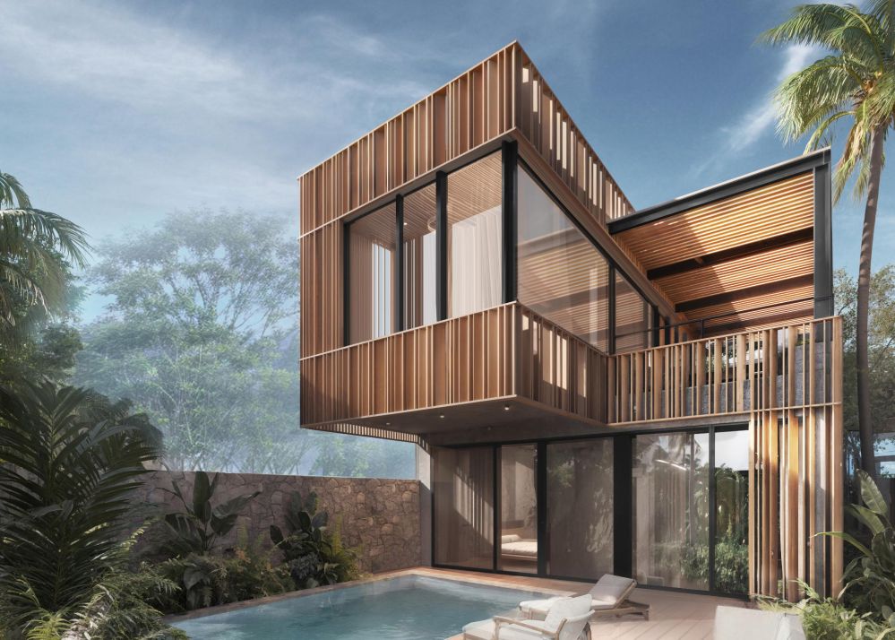 Modern 2-Bedroom Villa with Rooftop & Private Pool – Nuanu Area
